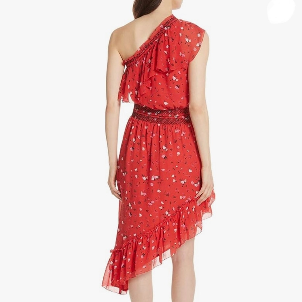 Joie Hafsa Silk One Shoulder Dress - Picture 4 of 6